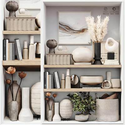 现代花瓶书籍饰品摆件-04